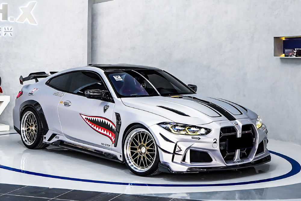 DarwinPRO 2021-UP BMW M4 G82 G83 BKSSII Style Front Bumper and Front Fender and Side Skirts