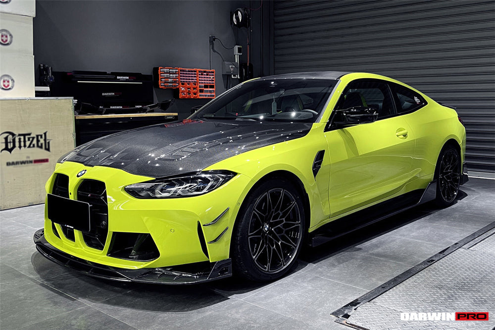 Faldones laterales de fibra de carbono estilo BKSS para BMW M4 G82/G83 2021 en adelante