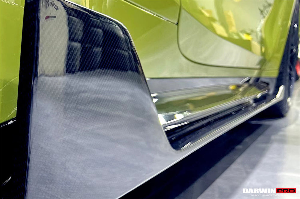 Faldones laterales de fibra de carbono estilo BKSS para BMW M4 G82/G83 2021 en adelante