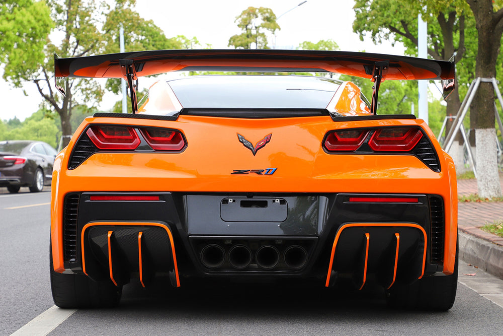 Kit de carrocería trasera completa estilo Grandsport Z06 para Corvette C7 Z51 2013-2019