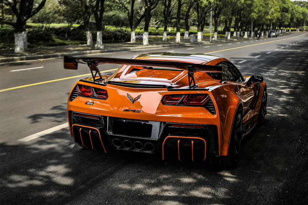 Kit de carrocería trasera completa estilo Grandsport Z06 para Corvette C7 Z51 2013-2019