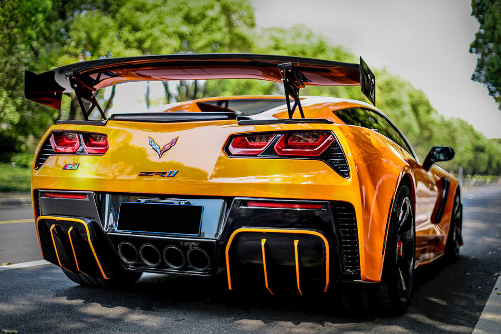 Kit de carrocería trasera completa estilo Grandsport Z06 para Corvette C7 Z51 2013-2019