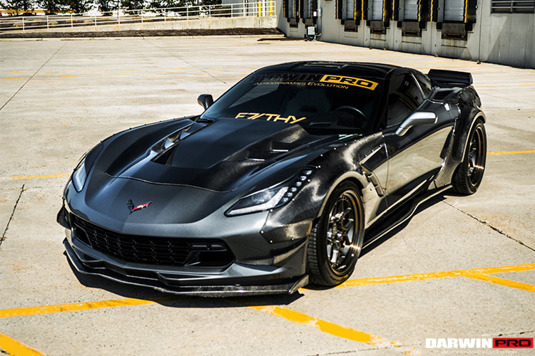 DarwinPRO 2013-2019 Corvette Z06 Grandsport BKSS Style Carbon Fiber Hood - DarwinPRO Aerodynamics
