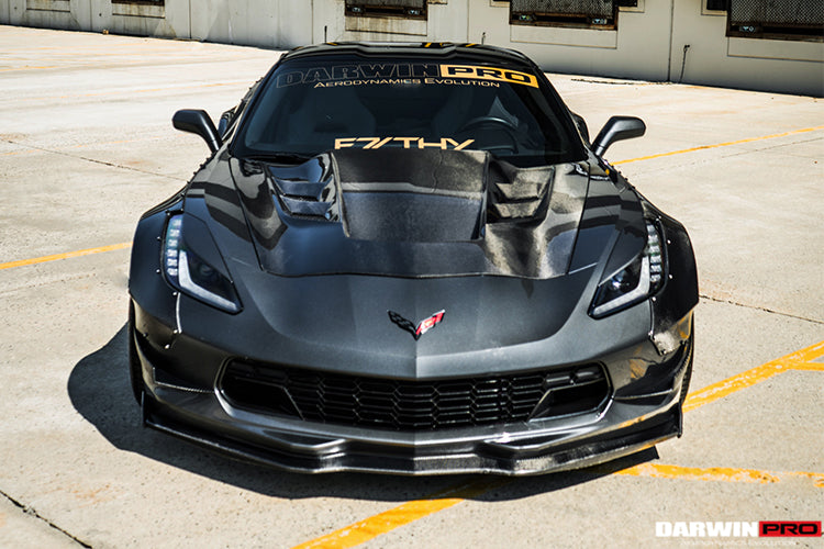 DarwinPRO 2013-2019 Corvette Z06 Grandsport BKSS Style Carbon Fiber Hood - DarwinPRO Aerodynamics