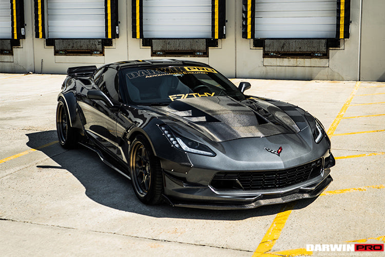 DarwinPRO 2013-2019 Corvette Z06 Grandsport BKSS Style Carbon Fiber Hood - DarwinPRO Aerodynamics