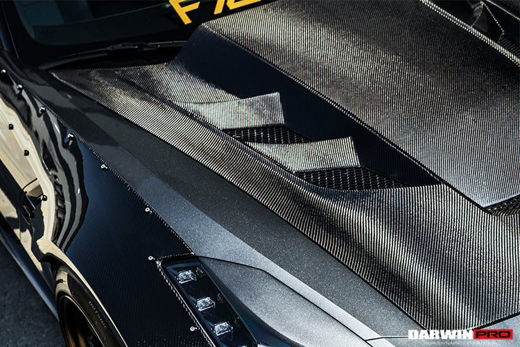 DarwinPRO 2013-2019 Corvette Z06 Grandsport BKSS Style Carbon Fiber Hood - DarwinPRO Aerodynamics