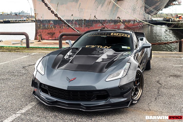 DarwinPRO 2013-2019 Corvette Z06 Grandsport BKSS Style Carbon Fiber Hood - DarwinPRO Aerodynamics