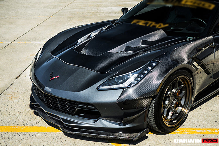 DarwinPRO 2013-2019 Corvette Z06 Grandsport BKSS Style Carbon Fiber Hood - DarwinPRO Aerodynamics