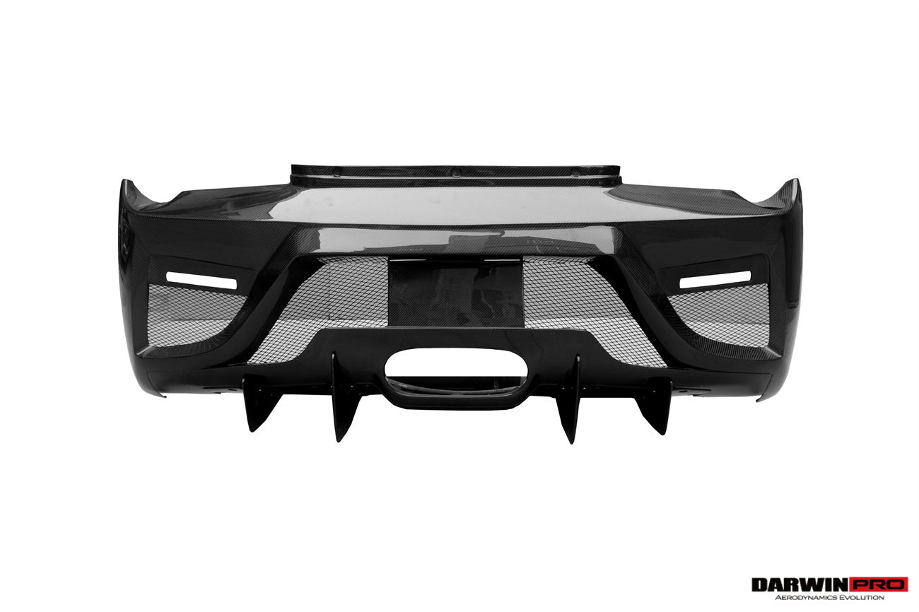 458 Rear Mesh 2010-2015 Ferrari 458 Spider BKSS Style Partial Carbon Fiber Rear ...