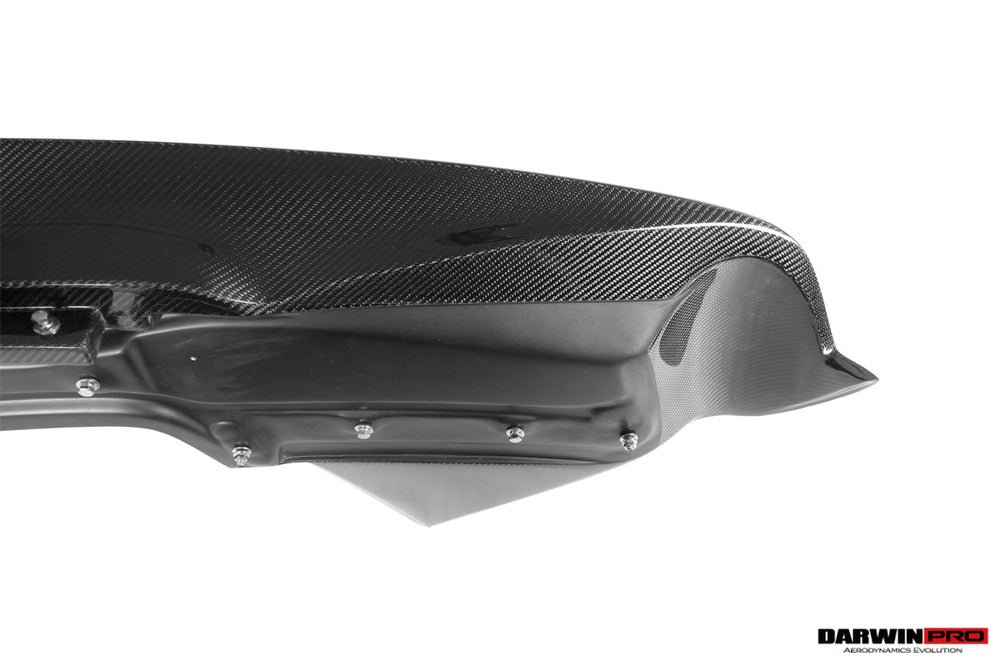 DarwinPRO 2010-2015 Ferrari 458 Coupe BKSS Style Partial Carbon Fiber Rear Bumper And Carbon Fiber Trunk With Tail Light Cover - DarwinPRO Aerodynamics