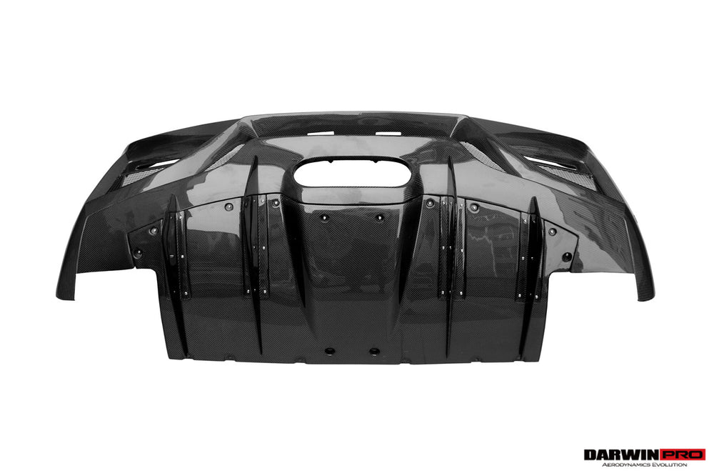 DarwinPRO 2010-2015 Ferrari 458 Spider BKSS Style Partial Carbon Fiber Rear Bumper And Carbon Fiber Trunk With Tail Light Cover - DarwinPRO Aerodynamics