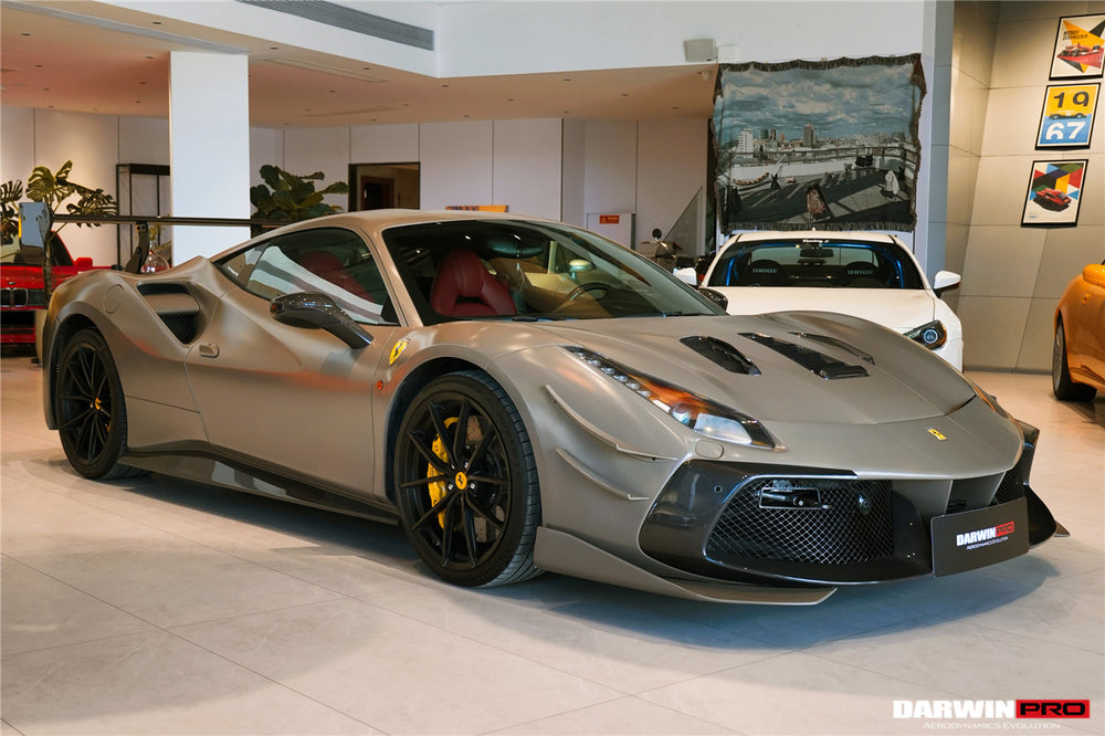 DarwinPRO 2015-2020 Ferrari 488 GTB Spider Challenge Evo Modena Style Side Skirts