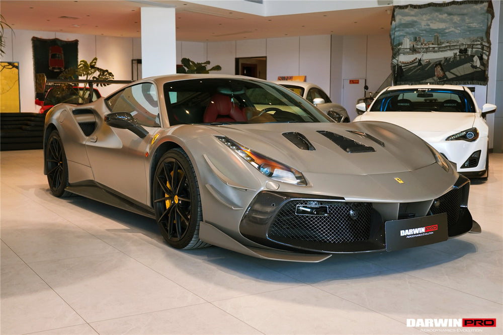 DarwinPRO 2015-2020 Ferrari 488 GTB Spider Challenge Evo Modena Style Side Skirts