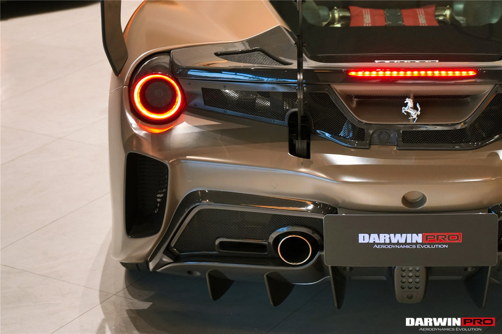 2015-2020 Ferrari 488 GTB Challenge Evo Modena Style Rear Bumper With ...