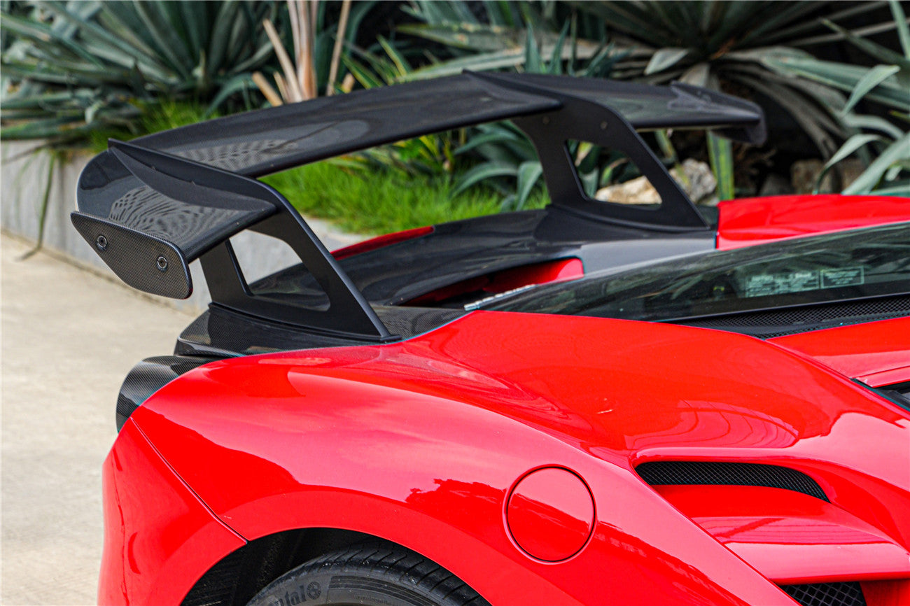 2015-2020 Ferrari 488 GTB Partial Carbon Fiber Wing With Base