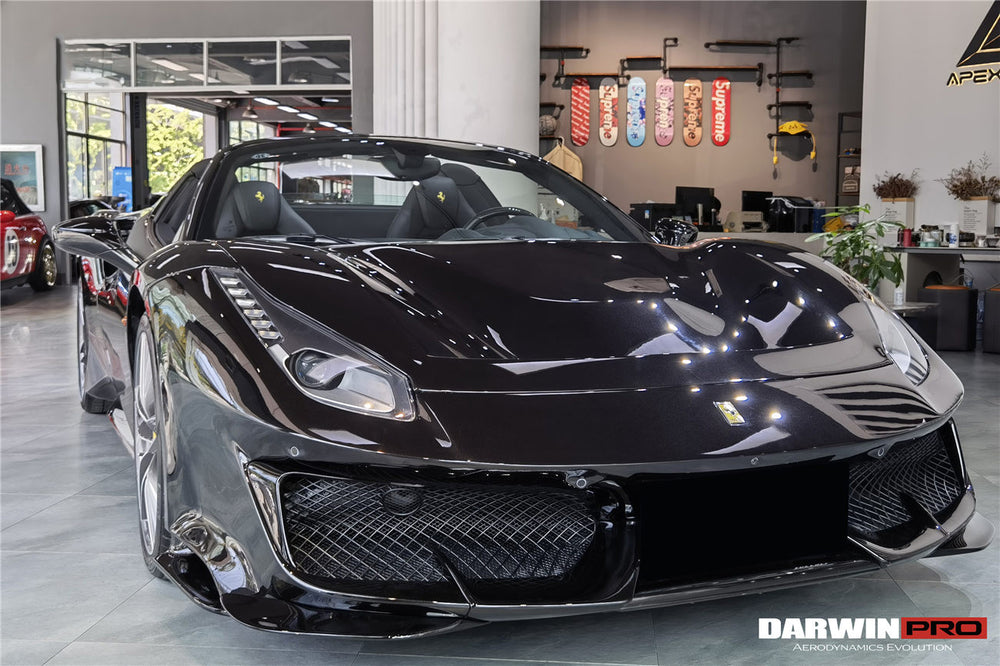 2015-2020 Ferrari 488 GTB | Spider Pista Style Carbon Fiber Full Body Kit