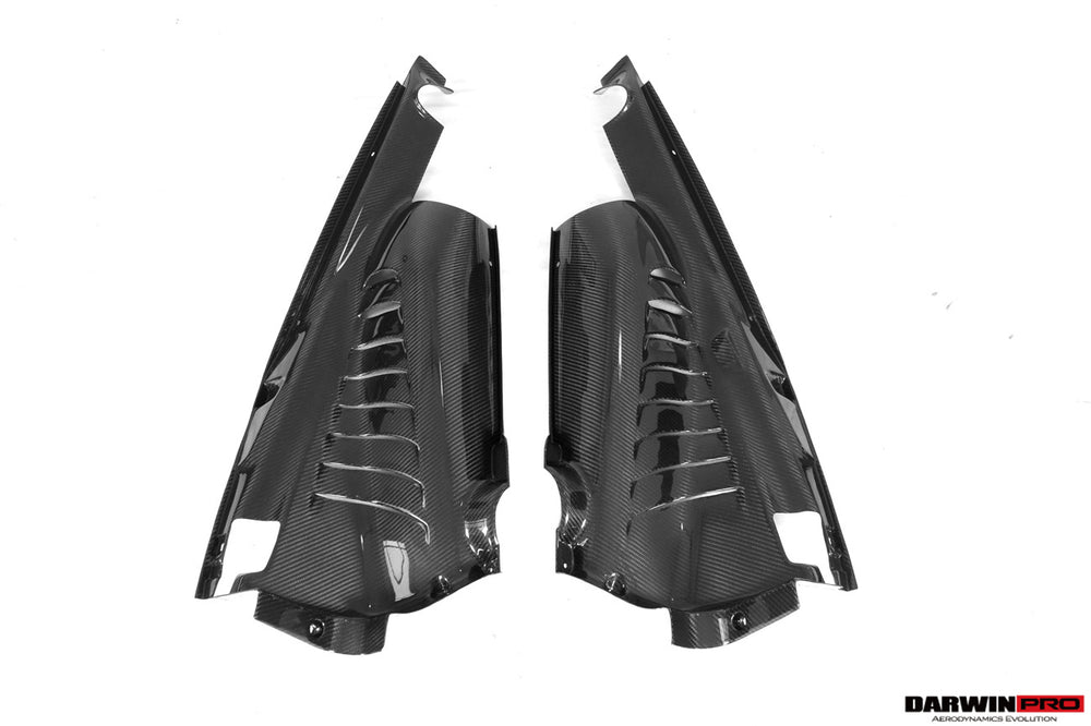 2015-2022 Ferrari 488 GTB & Pista & F8 Dry Carbon Fiber Engine Bay Panels With Heat Protection