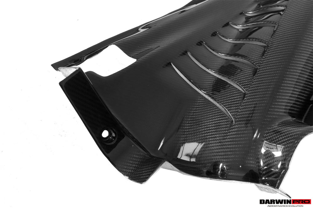 2015-2022 Ferrari 488 GTB & Pista & F8 Dry Carbon Fiber Engine Bay Panels With Heat Protection