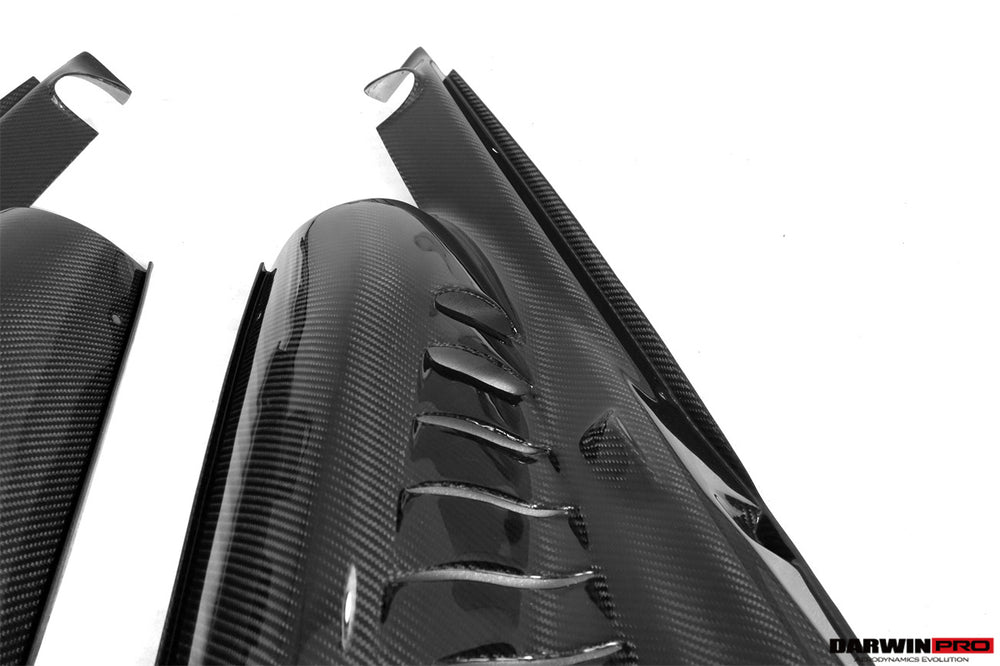 2015-2022 Ferrari 488 GTB & Pista & F8 Dry Carbon Fiber Engine Bay Panels With Heat Protection