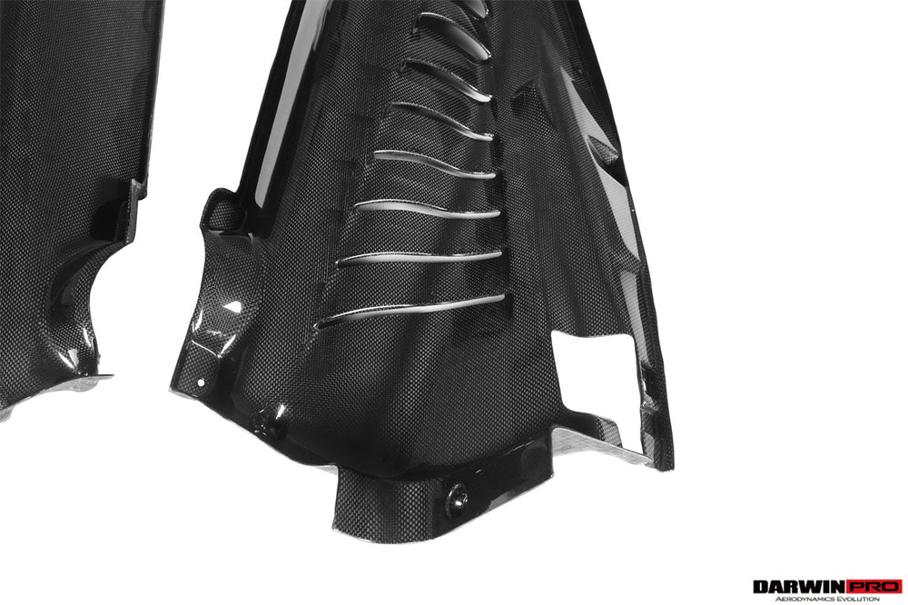 2015-2022 Ferrari 488 GTB & Pista & F8 Dry Carbon Fiber Engine Bay Panels With Heat Protection