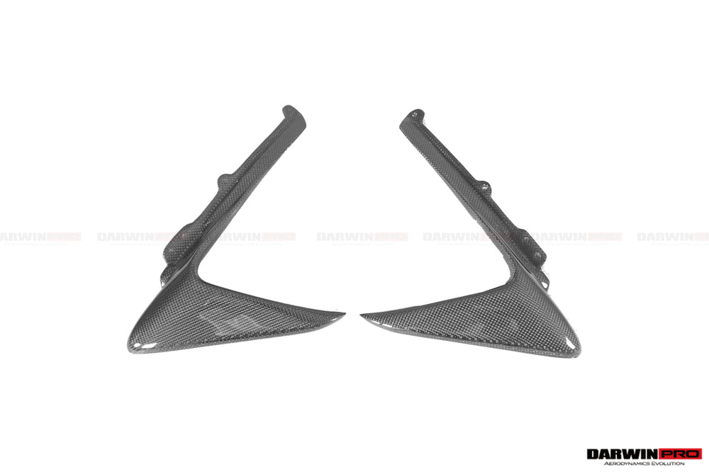 2018-2022 Ferrari 488 Pista Carbon Fiber Front Bumper Vent Canards