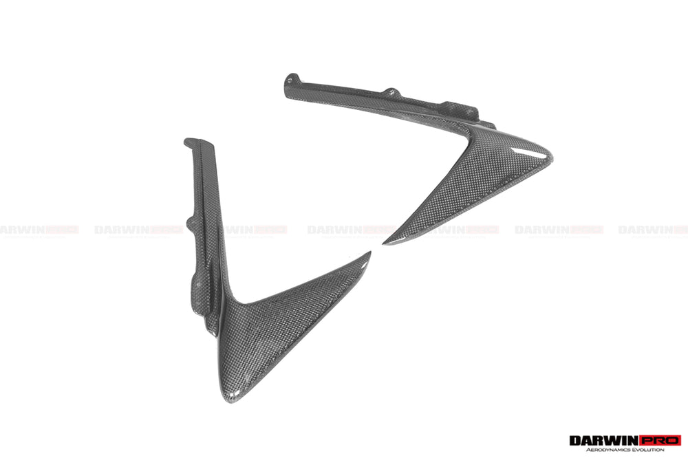 2018-2022 Ferrari 488 Pista Carbon Fiber Front Bumper Vent Canards
