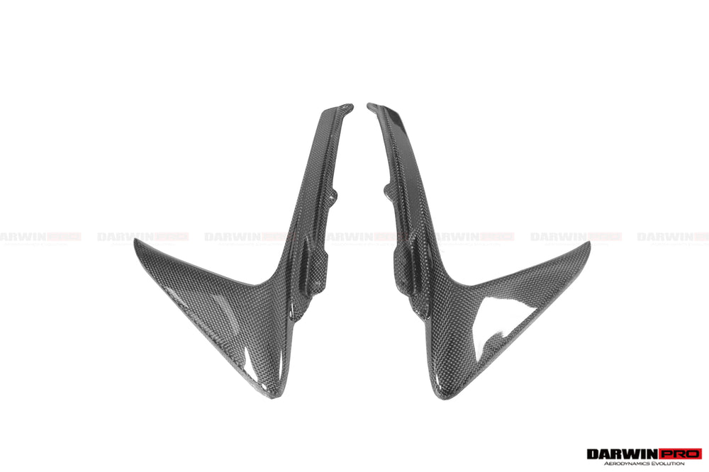 2018-2022 Ferrari 488 Pista Carbon Fiber Front Bumper Vent Canards