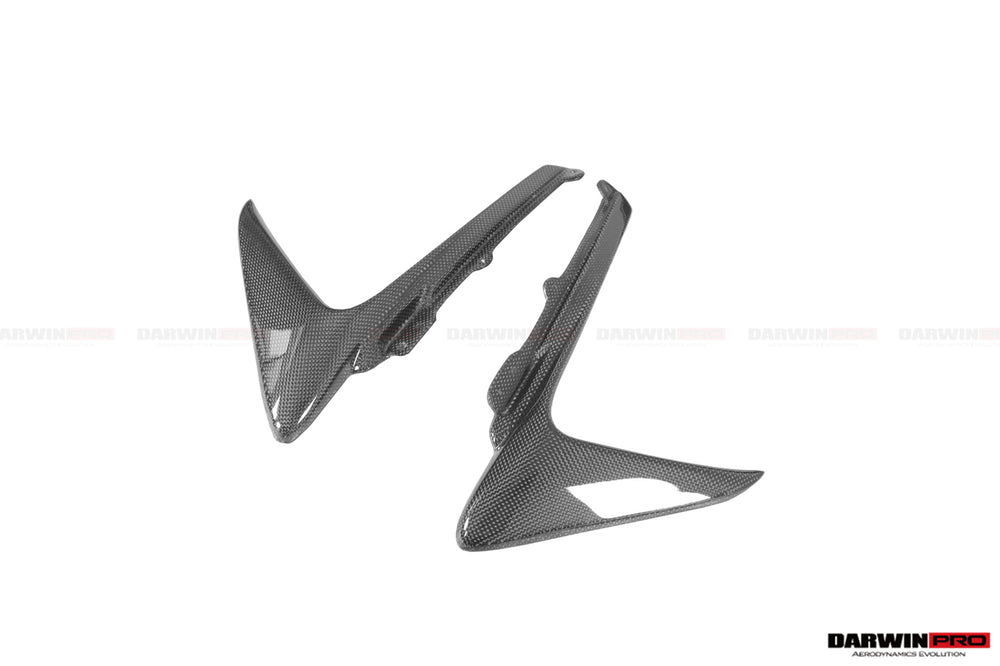 2018-2022 Ferrari 488 Pista Carbon Fiber Front Bumper Vent Canards