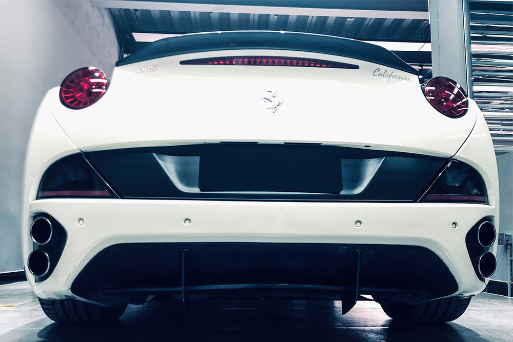 2009-2014 Ferrari California BKSS Style Carbon Fiber Rear Diffuser Canards