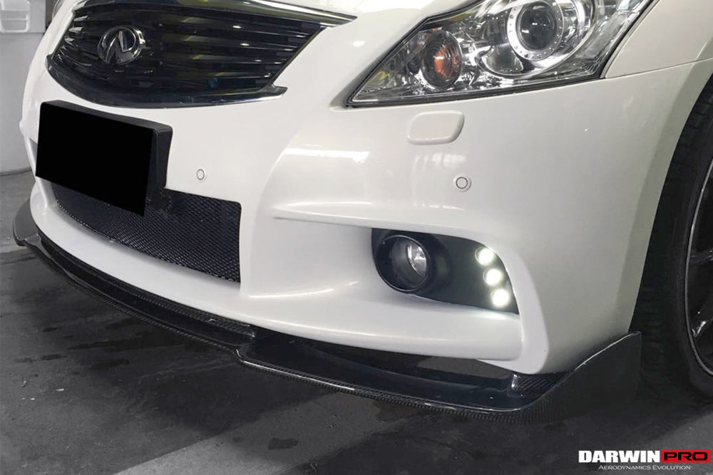 2010-2013 Infiniti G25 G37 Sedan EU Style Carbon Fiber Front Lip