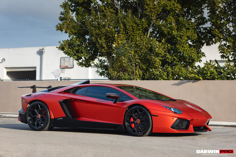 2011-2021 Lamborghini Aventador LP700 LP740 Coupe & Roadster Carbon Fiber Side Skirts - DarwinPRO Aerodynamics