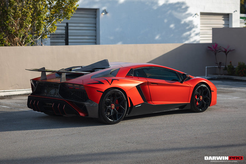 DarwinPRO 2011-2016 Lamborghini Aventador LP700 LP740 Coupe & Roadster SV Style Rear Bumper