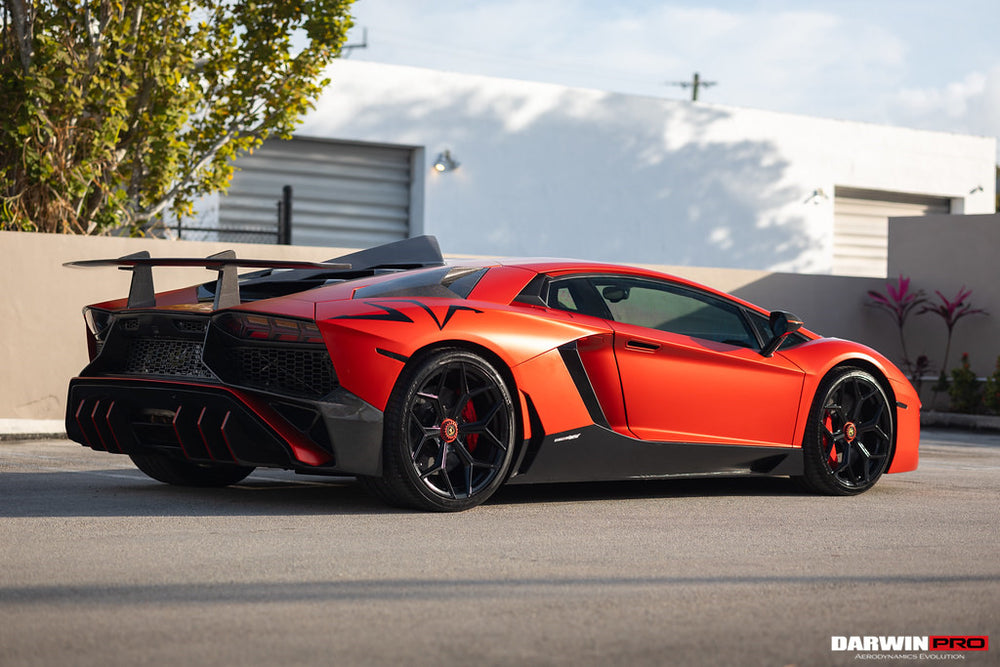 DarwinPRO 2011-2016 Lamborghini Aventador LP700 LP740 Coupe & Roadster SV Style Rear Bumper