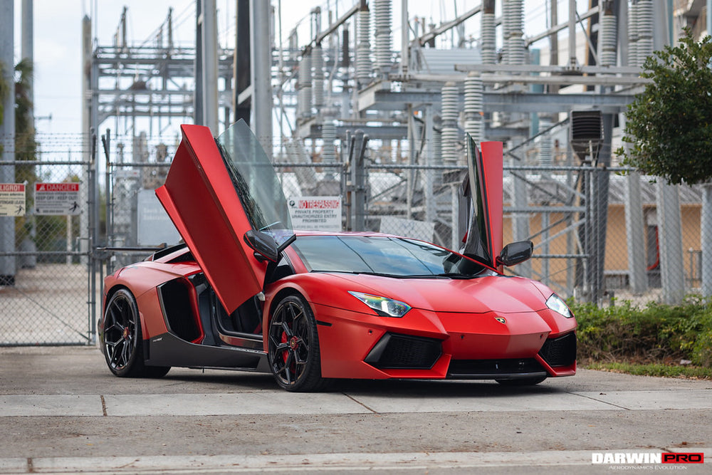 2011-2021 Lamborghini Aventador LP700 LP740 Coupe & Roadster Carbon Fiber Side Skirts - DarwinPRO Aerodynamics