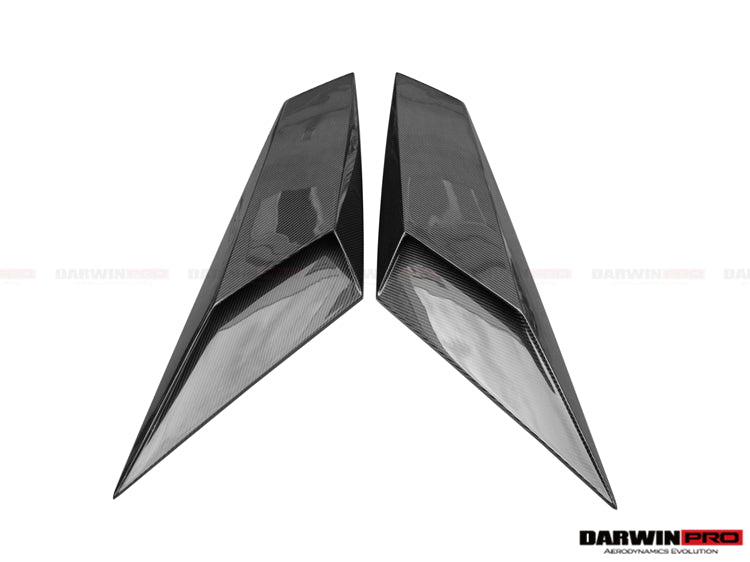 2011-2016 Lamborghini Aventador LP700 Coupe & Roadster BKSS Style Carbon Fiber Rear Side Scoops - DarwinPRO Aerodynamics