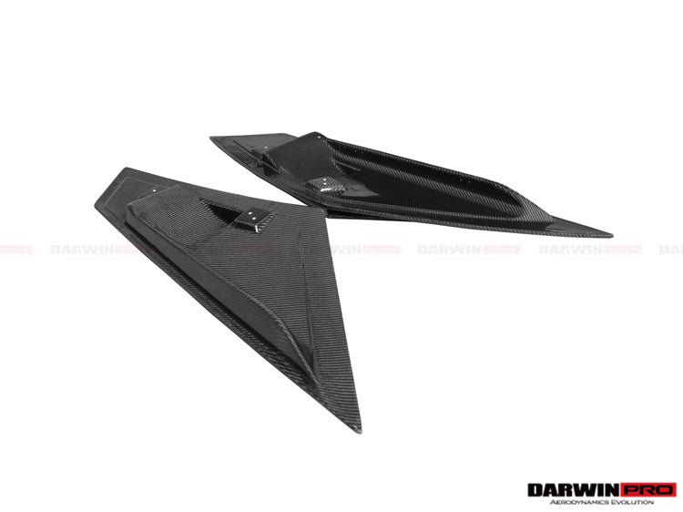 2011-2016 Lamborghini Aventador LP700 Coupe & Roadster BKSS Style Carbon Fiber Rear Side Scoops - DarwinPRO Aerodynamics