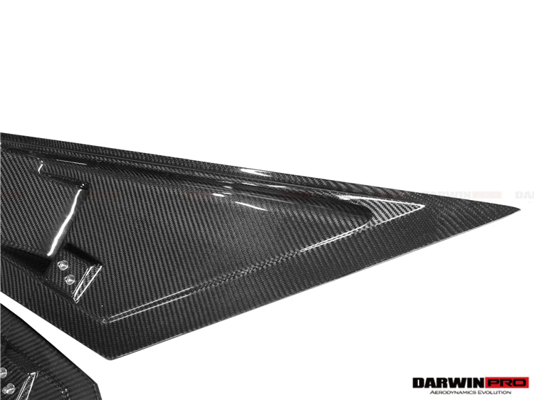 2011-2016 Lamborghini Aventador LP700 Coupe & Roadster BKSS Style Carbon Fiber Rear Side Scoops - DarwinPRO Aerodynamics