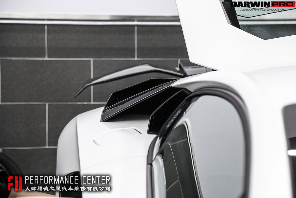 2011-2016 Lamborghini Aventador LP700 Coupe & Roadster BKSS Style Carbon Fiber Rear Side Scoops - DarwinPRO Aerodynamics