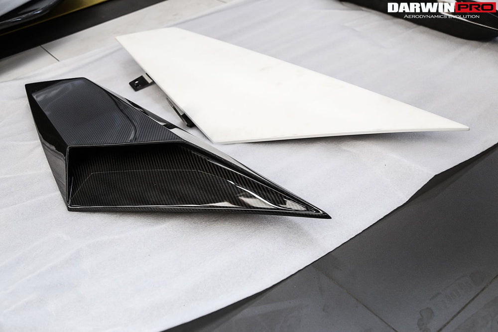 2011-2016 Lamborghini Aventador LP700 Coupe & Roadster BKSS Style Carbon Fiber Rear Side Scoops - DarwinPRO Aerodynamics