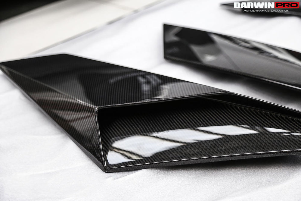 2011-2016 Lamborghini Aventador LP700 Coupe & Roadster BKSS Style Carbon Fiber Rear Side Scoops - DarwinPRO Aerodynamics