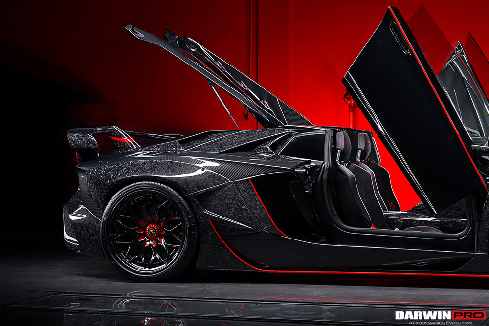 Panel de entrada de aire trasero de fibra de carbono para Lamborghini Aventador LP700 LP740 Roadster 2013-2016