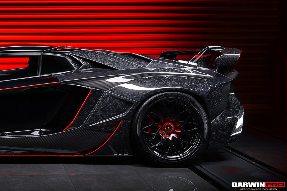 Panel de entrada de aire trasero de fibra de carbono para Lamborghini Aventador LP700 LP740 Roadster 2013-2016
