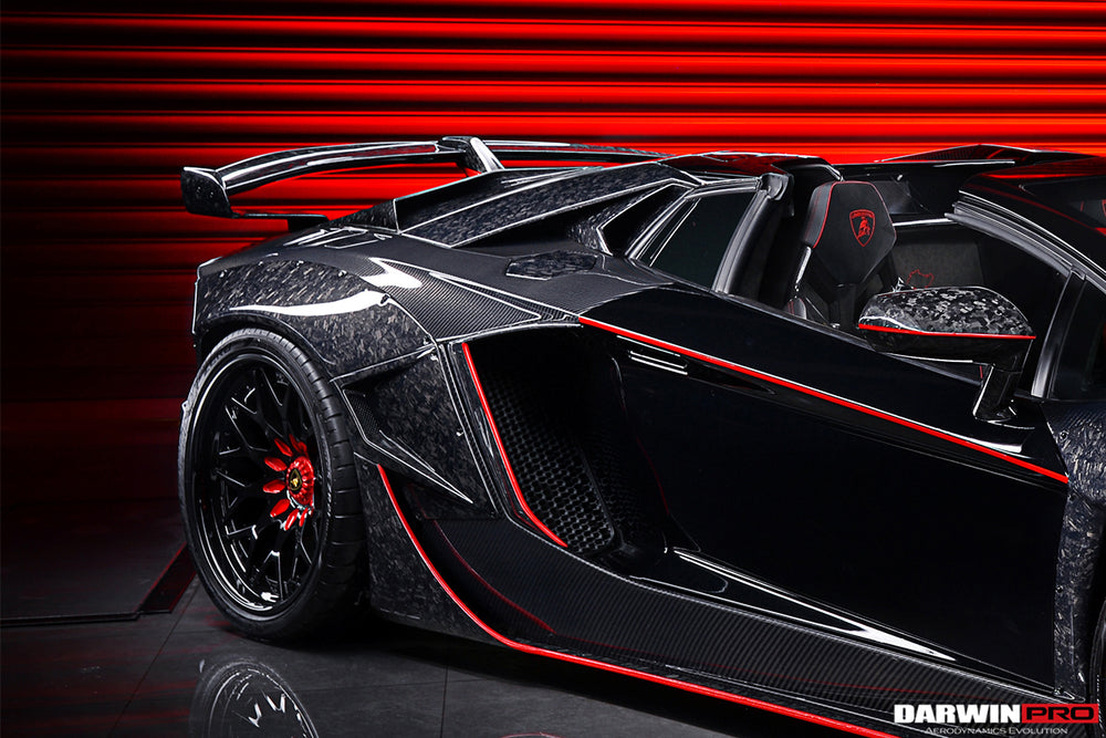 Panel de entrada de aire trasero de fibra de carbono para Lamborghini Aventador LP700 LP740 Roadster 2013-2016