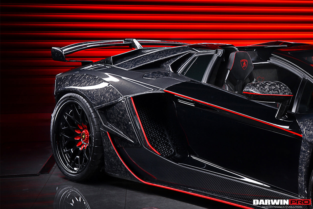 Panel de entrada de aire trasero de fibra de carbono para Lamborghini Aventador LP700 LP740 Roadster 2013-2016