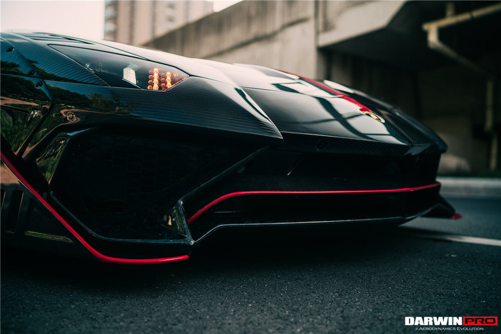 Kit aerodinámico completo de fibra de carbono con carrocería ancha estilo SV-BKSSII para Lamborghini Aventador LP700 Roadster DarwinPRO 2011-2016