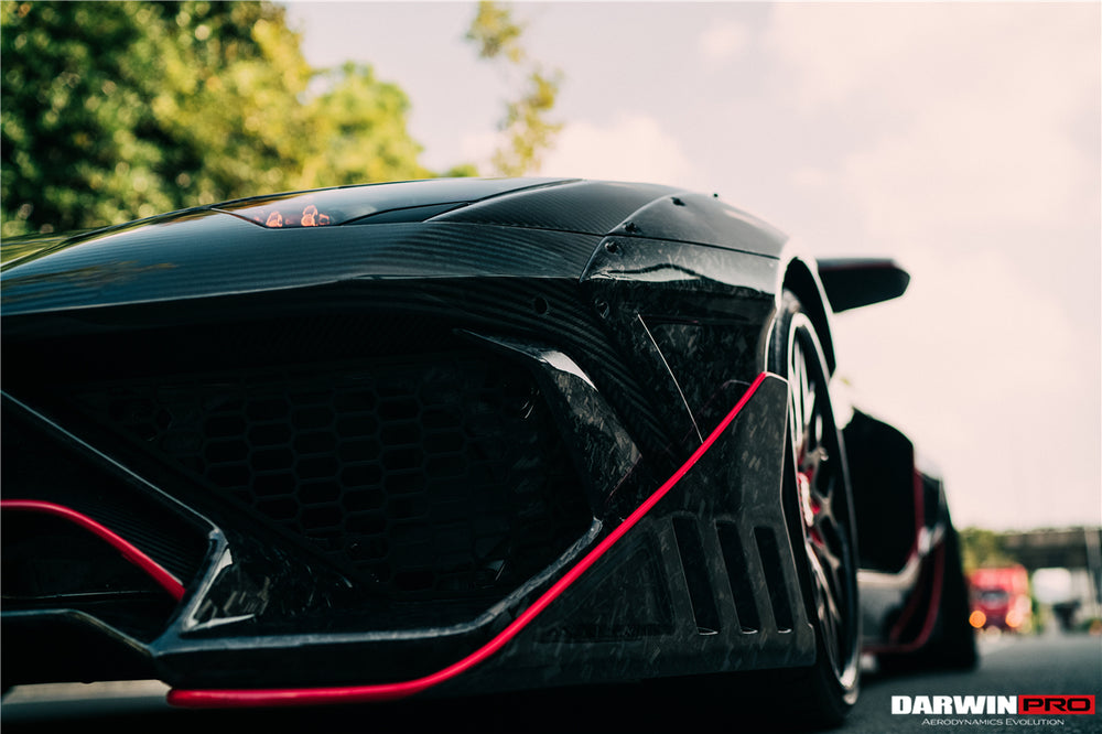 Kit aerodinámico completo de fibra de carbono con carrocería ancha estilo SV-BKSSII para Lamborghini Aventador LP700 Roadster DarwinPRO 2011-2016