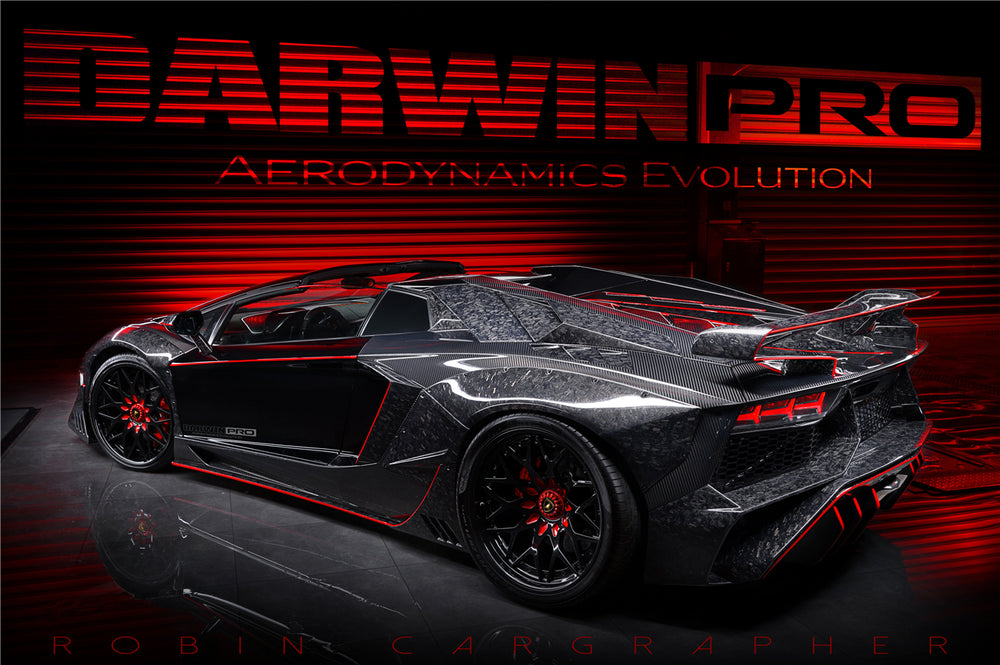 Kit aerodinámico completo de fibra de carbono con carrocería ancha estilo SV-BKSSII para Lamborghini Aventador LP700 Roadster DarwinPRO 2011-2016