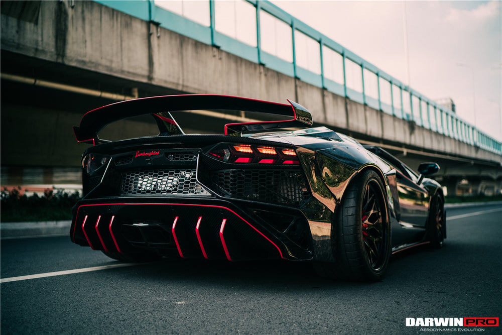 Kit aerodinámico completo de fibra de carbono con carrocería ancha estilo SV-BKSSII para Lamborghini Aventador LP700 Roadster DarwinPRO 2011-2016