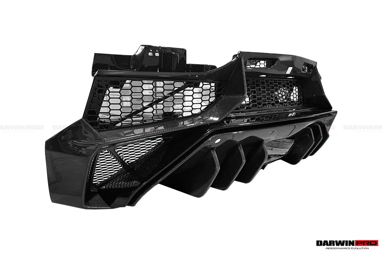 DarwinPRO 2011-2016 Lamborghini Aventador LP700 LP740 Coupe & Roadster SV Style Rear Bumper - DarwinPRO Aerodynamics