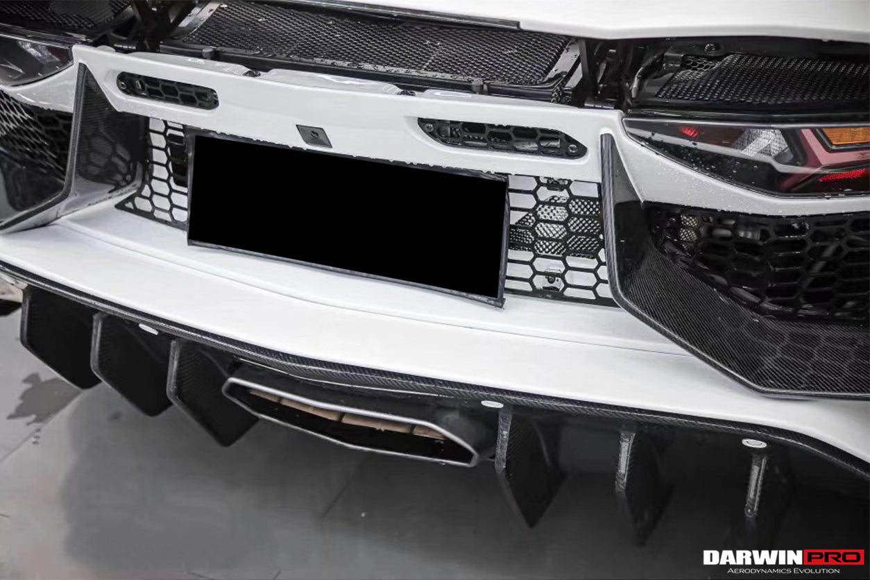 DarwinPRO 2011-2016 Lamborghini Aventador LP700 LP740 Coupe & Roadster SV Style Rear Bumper - DarwinPRO Aerodynamics